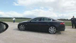 1080p: Jaguar XFR vs BMW M5 Touring both stock