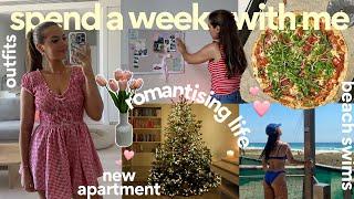 spend a week with me *romanticising life* (apartment change, baking, beach, christmas!)