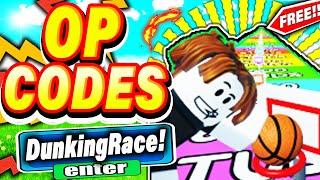 ALL NEW *SECRET CODES* IN ROBLOX DUNKING RACE  (new roblox dunking race codes ) NEW