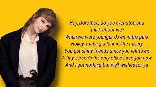 Taylor Swift - Dorothea lyrics