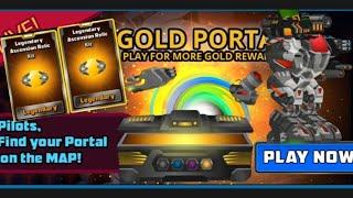 Completing the GOLD PORTAL!! (Super Mechs)