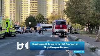 Ukraine greift Russland mit 144 Drohnen an – Flughäfen schließen, dutzende Häuser zerstört