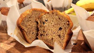 Banana Muffins- Banana Chocolate Muffins- Bananen Muffy's - Muffin recipes- Kleingebäck rezepte-