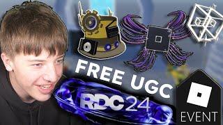 ROBLOX MY NEW FREE UGC ITEM AND UGC GIVEAWAY + RDC KEYNOTES  #roblox #freeugc