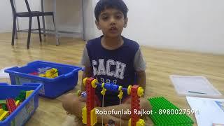 Aadi sheth has created swings to help Max & Mia by using Lego Duplo Kit
