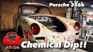 Chemical dipping a 1960 Porsche 356b