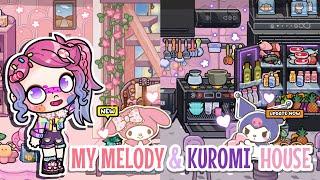  NEW (FREE) KUROMI VS MY MELODY DREAM HOME  AVATAR WORLD House Ideas || House Maker 