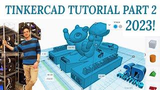 Tinkercad Tutorial Part 2 - Modifying Shapes, Scaling, and Text Creation