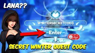 WINTER QUEST SECRET FOUNTAIN CODE FOUND