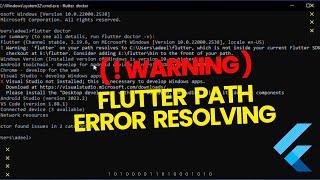 Flutter Path Error | Attention Flutter Devs! Fix "flutter on your path resolves to..." Error Path