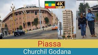 Piassa ,  Addis Ababa walking Tour 2024 , Ethiopia