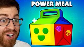 I opened Power Meals for EVERY BRAWLER POWER-UP! Which is Best?!