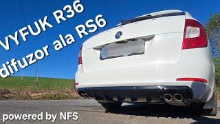 Finally, the original exhaust from the 3.6 + diffuser ala RS6