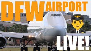 LIVE PLANESPOTTING from DFW International Airport:Plane Spotting at 3rd Busiest Airport in World