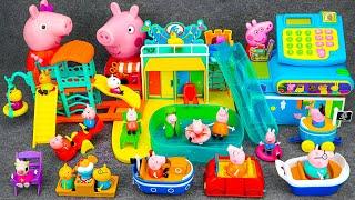 10 Minutes satisfying With unboxing Cute Peppa pig swimming Pool toys collection ASMR | Peppa Review