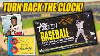 TURNING BACK THE CLOCK! | 2012 Topps Heritage Baseball Hobby Box Rip