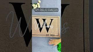Step into style with a custom doormat made just for your family #gifts #giftideas #homegift #doormat