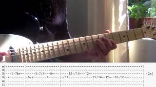 guitar tabs | love is a bitch - two feet (guitar solo)