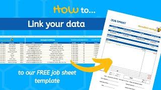 How to | Link your data to the Job Sheet | Free template | Google Sheets