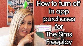 How To Turn Off In App Purchases For The Sims Freeplay | Rachybop