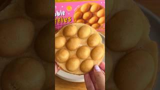 Trying Trader Joe’s NEW Bubble Waffles 🫶 #traderjoes #waffle #foodreview