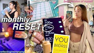 MY MONTHLY RESET ROUTINE! get productive with me ◡̈ (goal setting, cleaning, & re-charging)