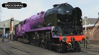 Purple Makeover for 34027 'Taw Valley' - Severn Valley Railway - 16/04/22