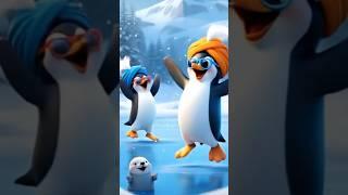 When Penguins Join a Punjabi Wedding...#Shorts #FunnyAnimals #Penguins #Bhangra #IceDance #RTfishAl