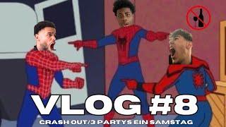 DER VERLORENE XL VLOG‼️CRASH OUT AUF 3 PARTYS AN EINEM SAMSTAG FAST UNFALL VLOG#8