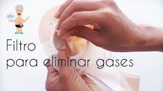 Filtro para Bolsa de Ostomia. Eliminar gases en una ostomia. Evita el inflado de la bolsa