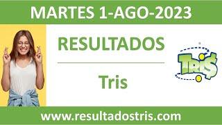 Resultado del sorteo Tris del martes 1 de agosto de 2023