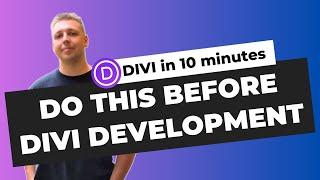 Do These Settings Before Start Website Development with Divi Builder