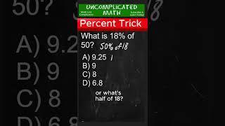 No Way It's This Easy?! | Calculating Percent Trick | #shorts #maths #mathtricks #percentage