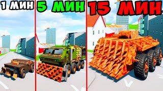 ПОСТРОЙ ТАЧКУ ДЛЯ ЗОМБИ АПОКАЛИПСИСА ЗА 1 МИН 5 МИН 15 МИН В BRICK RIGS! БИТВА ПОСТРОЕК В БРИК РИГС!