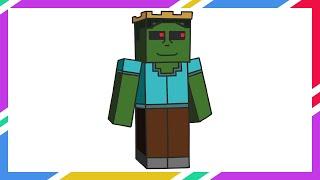 Steve Brewer | The Story of Minecraft’s First Zombies Cartoon Drawing