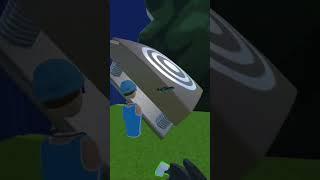 MY FIRST RECROOM GAME #gorillatag #gorillatagandthishappened #pvp#gamemaking #recroom