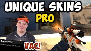 CS:GO UNIQUE PRO SKINS! (VAC-SHOT EDITION)