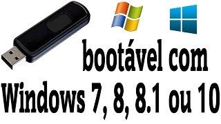 Como criar um pendrive de boot para instalar o Windows 7, 8, 8.1 ou 10