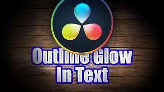 How To Add Outline To Text In Davinci Resolve 18/17