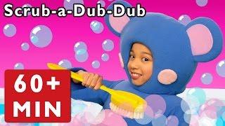 Scrub-a-Dub-Dub + More | Real Mouse in the Bath | Mother Goose Club Phonics Songs