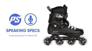 Powerslide Next Pro Black 80 Urban Inlline Skates - Speaking Specs