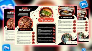 Restaurant Menu Design in Photoshop | Easy Step-by-Step Tutorial