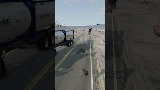 Realistic Highway Car Crashes #16 #shorts #overtaking #carcrash #dangerous
