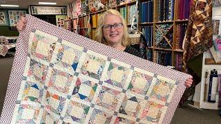 Vintage Quilt Top Rescue!  Turning an unfinished quilt top into a beautiful wall quilt that is DONE!