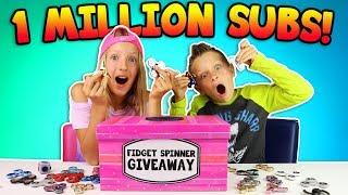 1 MILLION SUBSCRIBERS SPECIAL!!!! FIDGET SPINNER GIVEAWAY!