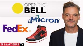 Opening Bell: Micron Technology, Nike, FedEx