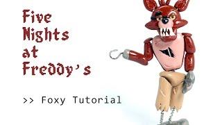 Five Nights at Freddy's Foxy Polymer Clay Tutorial