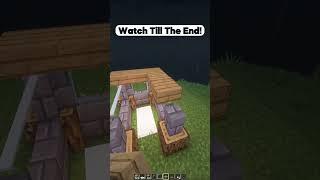 Minecraft House For MY WolF #minecraft #shorts #building #dog #house