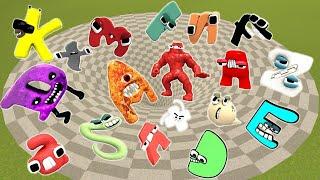 DESTROY ALL 3D ALPHABET LORE FAMILY in BIG FUNNEL - Garry's Mod