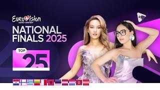  Eurovision 2025: My Top 25 - National Finals (New: )